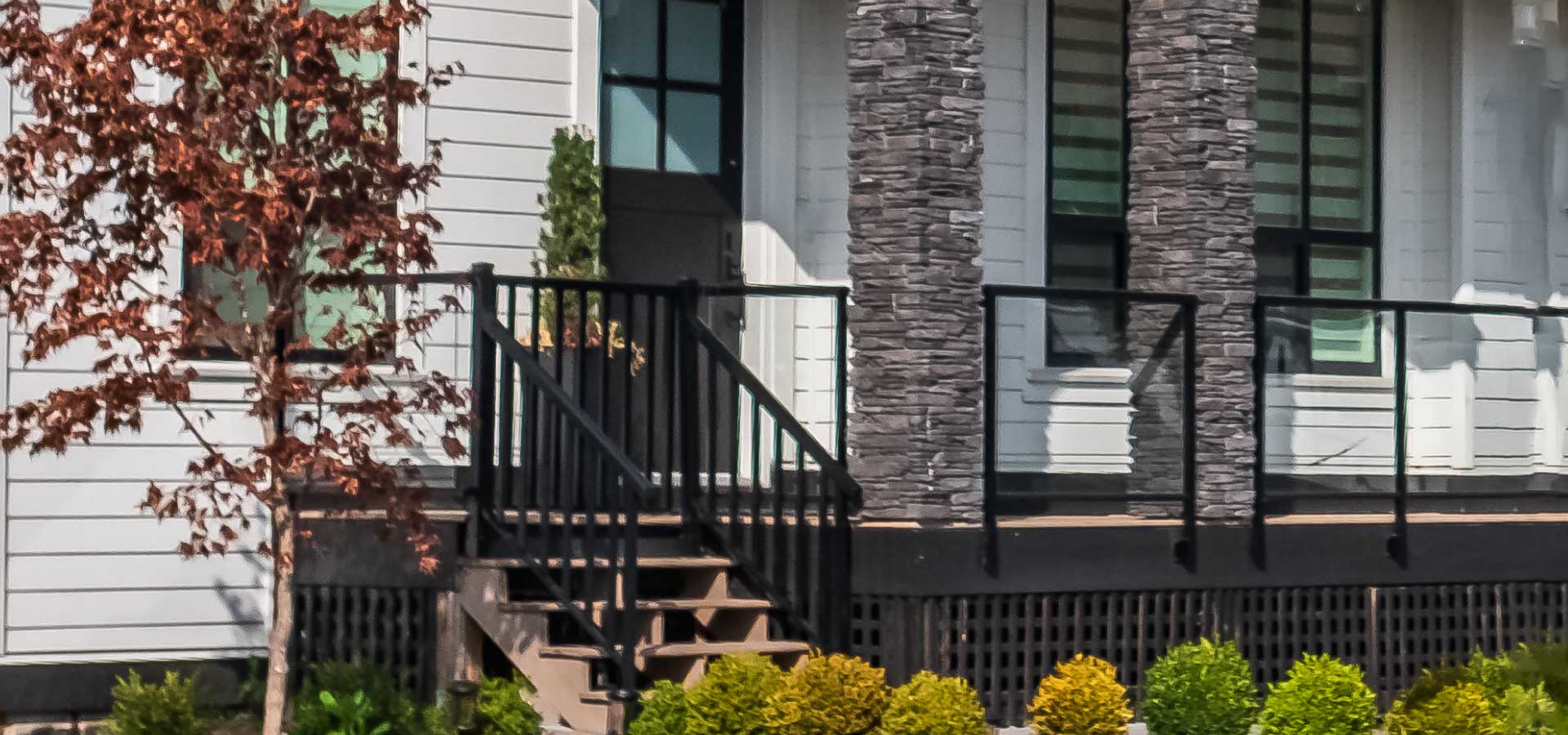 Metal Walkway Railing Porch Railings | Livonia Dearborn Novi Canton