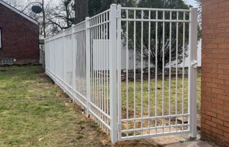 Residential Aluminum and Steel Fence project