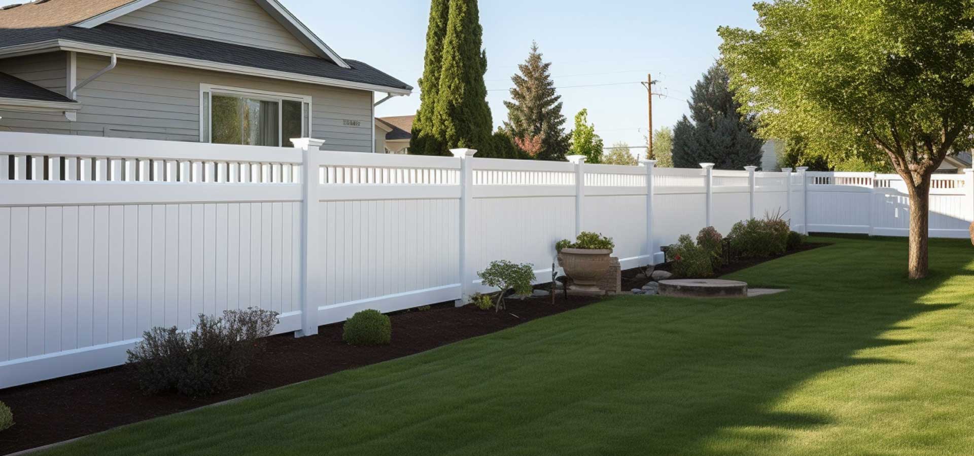 Residential vinyl fences