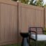 VEKA vinyl fence close-up showing durable white panels and clean design.